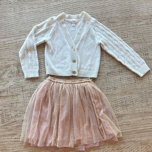 Cat & Jack Cream Knit Cardigan